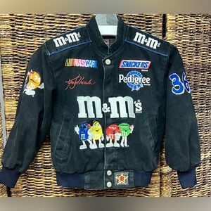 M&M's‎ Black Kids Racking Jacket- Small, JH Designs, Vintage